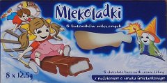 Millano Mlekoladki nieb z nadzieniem o smaku smietankowym 1